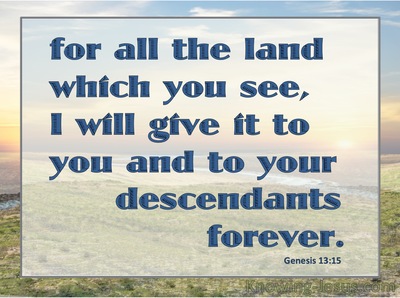 Genesis 13:15 All The Land You See (blue)
